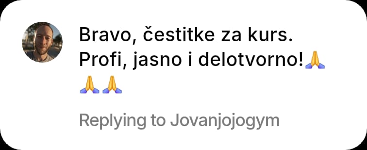 Komentar polaznika 1